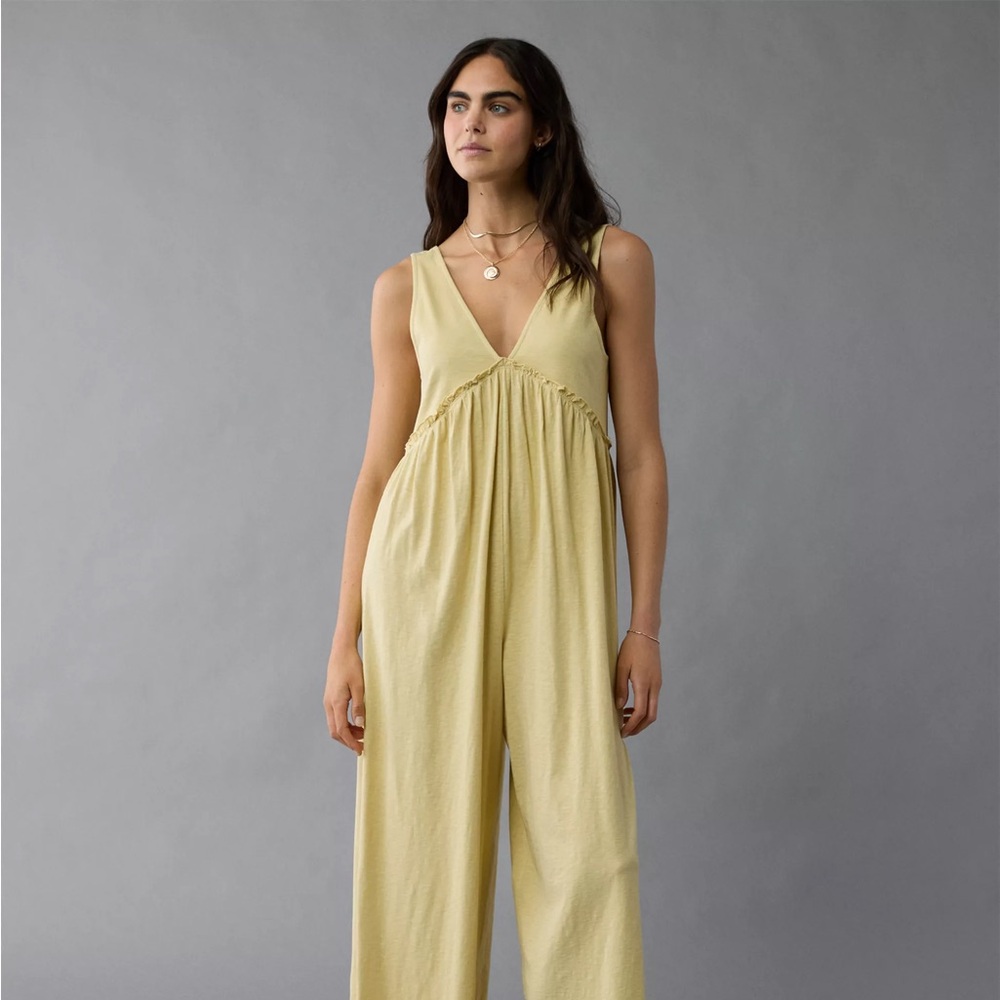 SUNCHASER KNIT VNECK JUMPSUIT || AMERICAN EAGLE